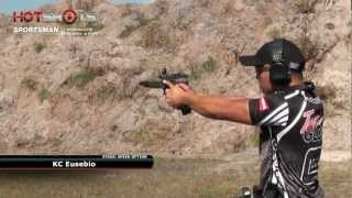 Speed Shooter Showdown  Max Michel vs KC Eusebio  Clip from Hot Shots TV Show [upl. by Ahon]