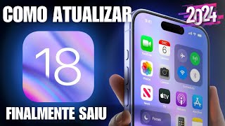 Como atualizar o iPhone para o iOS 18  Rápido e fácil [upl. by Ahsilac]