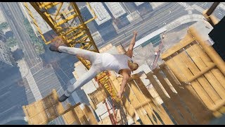 GTA 5  Ragdolls And Crazy Falls N30 Fire Compilation  Euphoria physics [upl. by Hteb]