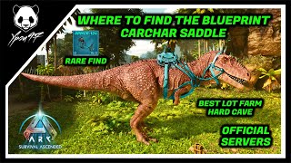 Where To Get The CARCHAR SADDLE Blueprint In The Island  ARK Survival Ascendent [upl. by Shaper101]