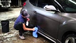 2013 Veloster Turbo Matte Grey Paint Care amp Washing [upl. by Ailegra]