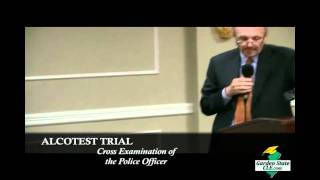 Joseph P Rem Cross Examination of Police Officer Mock Alcotest Trial Part 12 [upl. by Castor467]