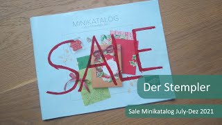 Sale Minikatalog JulyDezember 2021  Der Stempler  Stampin Up [upl. by Rehtul]