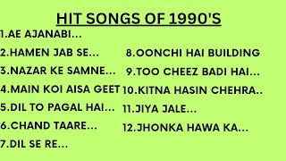 1990s Best Songs  Hindi Songs  Bollywood Songs [upl. by Abey240]