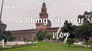 Cairoli Castello di Milano  Walking City Tour  Pinoy in Milan Channel [upl. by Gaige]