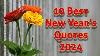 10 Best New Years Quotes 2024  new year quotes  best wishes new year  Quotes for new year [upl. by Santoro345]