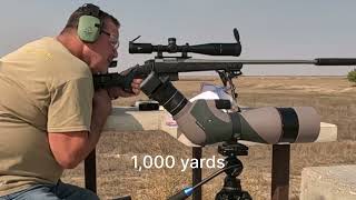 Bergara 65 HMR pro rebarrelled 1000 yard test [upl. by Attena]