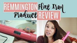 REMINGTON FLAT IRON PRODUCT REVIEW  New Diamond Shine Ceramic Hair Straightener [upl. by Hermosa]