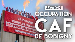 SeineSaintDenis  Génération identitaire occupe la CAF [upl. by Clapper]