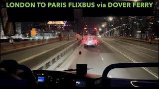 FlixBus London to Paris via Dover  Dover to Calais Ferry  Dover Ferry terminal [upl. by Akirat]