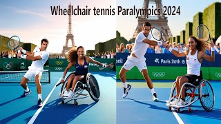 Wheelchair tennis Paralympics 2024  Exciting Moments at the Wheelchair Tennis Paralympics 2024 [upl. by Orbadiah635]