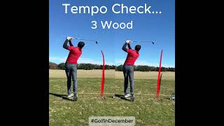 Swing Tempo Check ⛳❄️ How’d I Do [upl. by Hoban817]