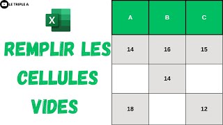 Excel  remplir les cellules vides dun tableau en une seule fois [upl. by Nwahs993]