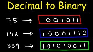 How To Convert Decimal to Binary [upl. by Marler]