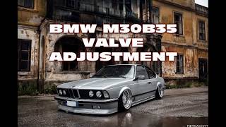 BMW M30B35 valve adjustment [upl. by Lachance]