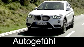 Preview allnew neuer BMW X1 exterior interior driving shots 2016  Autogefühl [upl. by Dorman325]