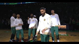 Boston Celtics 2024 Championship Ring Ceremony  18th Banner  Player Introduction FULL [upl. by Dygert]