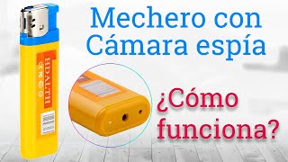 Mini camara espia oculta en mechero Análisis instrucciones tutorial y prueba de grabación [upl. by Armington]