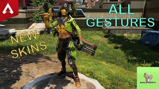 New Legendary Skin for Rampart Acid Hype All Gestures Apex Legends  VOD  Apr24 [upl. by Niret20]