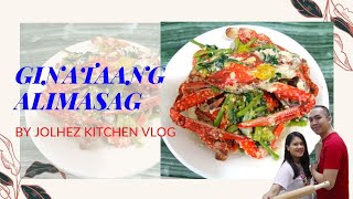 Ginataang Alimasag HOW TO COOK Ginataang Alimasag Jolhez Kitchen Vlog [upl. by Auqinu]