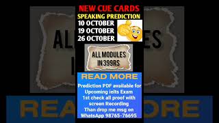 ielts speaking cue cardsspeaking prediction ielts examnew cue cardsacademicgeneral exam [upl. by Yasibit551]