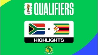 Football  South Africa vs Zimbabwe  worldcup2026 WCQ  All Goals amp highlights [upl. by Nona]