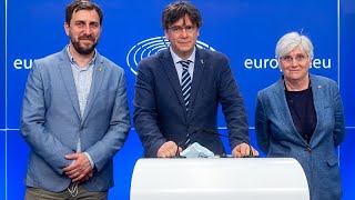 Corte di Giustizia europea respinge ricorso di Puigdemont e Comin per essere eurodeputati [upl. by Eerihs]