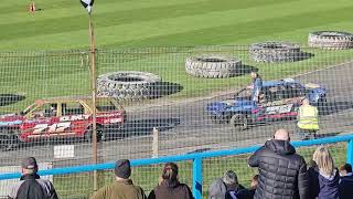 Cowdenbeath racewall bangers parade lap 27th April 2024 [upl. by Lagas]