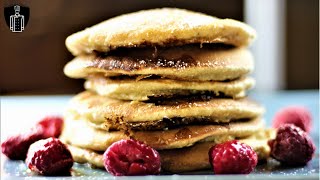 Vegane Pancakes  Pfannkuchen  4 Zutaten [upl. by Felipa]