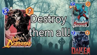 Buffed Lady Deathstrike is so real Small destroyers is back  Marvel Snap Infinite Deck Highlight [upl. by Deonne]