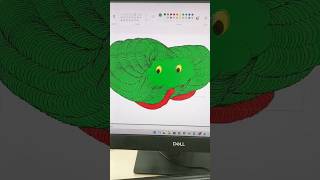 Snake 🐍 Drawing In MS Paint shorts shortvideo mspaint mspaintdrawing paintingtutorial [upl. by Liahkim]