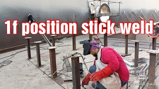 1f bottom stick welding [upl. by Oirevlis]