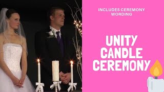 Unity Candle Ceremony  Complete with ceremony wording [upl. by Tadeas123]