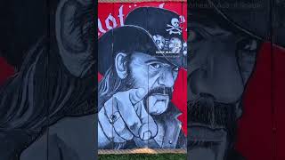 Motorhead Lemmy painting on wood by Carrie Milburn [upl. by Sands689]