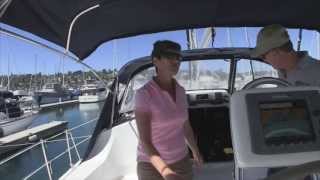 2008 Hunter 44 Deck Salon Current Owner Walkthrough For Sale by Ian Van Tuyl in CA [upl. by Tavie]