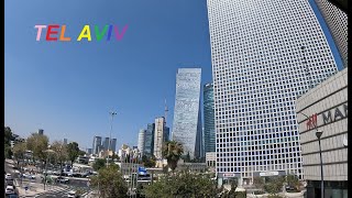 Tel Aviv Center walking tour Iconic Dizengoff Center Rothschild Boulevard Montefiore st amp more [upl. by Ecneralc]