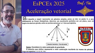 Resolução EsPCEx 2025 Aceleração vetorial [upl. by Lucias]