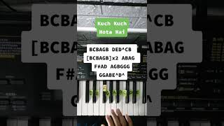 Kuch Kuch Hota Hai  Piano Cover amp Chord Mudah Cocok Bagi Pemula belajarpiano pianocover [upl. by Coltin545]