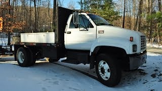 2001 GMC C7500 Flat Bed Truck 79000 Original Miles VIN 1GDM7H1C01J506388 [upl. by Eduam427]