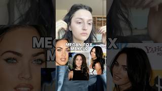 Megan Fox inspired🖤 how I beat up my face with this beauty blender😂 makeup fyp tutorial viral [upl. by Ecilahc911]