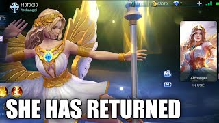 RAFAELA NEW ENTRANCE amp IN GAME SKILL EFFECT  MOBILE LEGENDS [upl. by Nabila350]