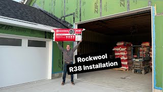 R38 Insulation from Rockwool  making progress  Garage Build Ep 18 [upl. by Adia]