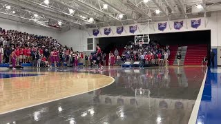 Detroit Pistons Xtreme Team smashes backboard during St Francis pep rally [upl. by Towroy]