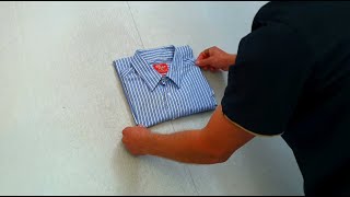 How to fold a button up shirt neatly [upl. by Nelle]