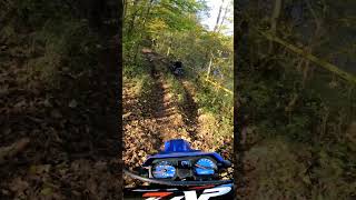 Enduro riding 🌞 fun bikeride bikelife enduro 2stroke kawasaki kmx125 kmx kx125 dualsport [upl. by Suraved673]