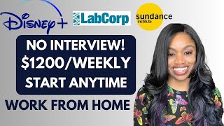 ⬆️1200 Weekly4 NO INTERVIEW Remote Jobs You Can START ANYTIME Work From Home Jobs 2023 [upl. by Frederich758]