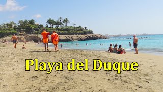 COSTA ADEJE TENERIFE PLAYA DEL DUQUE BEACH WALK [upl. by Diraj]