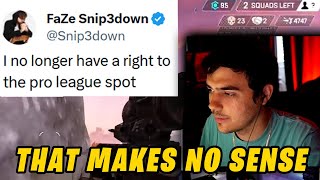 TSM ImperialHal reacts to Snip3down losing the ALGS pro league spot  Hal drops 24 kills [upl. by Analem]