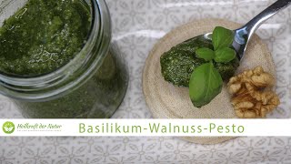 Rezept Basilikum Walnuss Pesto [upl. by Smukler]