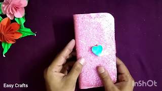 DIY How to make Mobile Phone Flip cover at home with old cover  JAAS Easy Crafts [upl. by Atinnor]